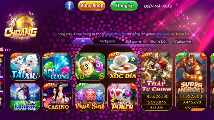 Choáng đầu với kho Minigame Choangclub quá là đẳng cấp