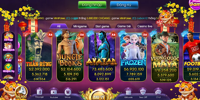 Lạc vào thiên đường game đổi thưởng Choangclub đồ sộ